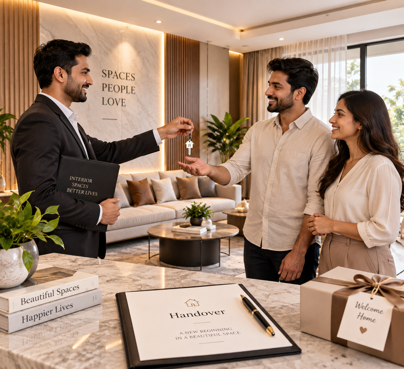 Completed interior handover